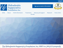 Tablet Screenshot of hs-foundation.org